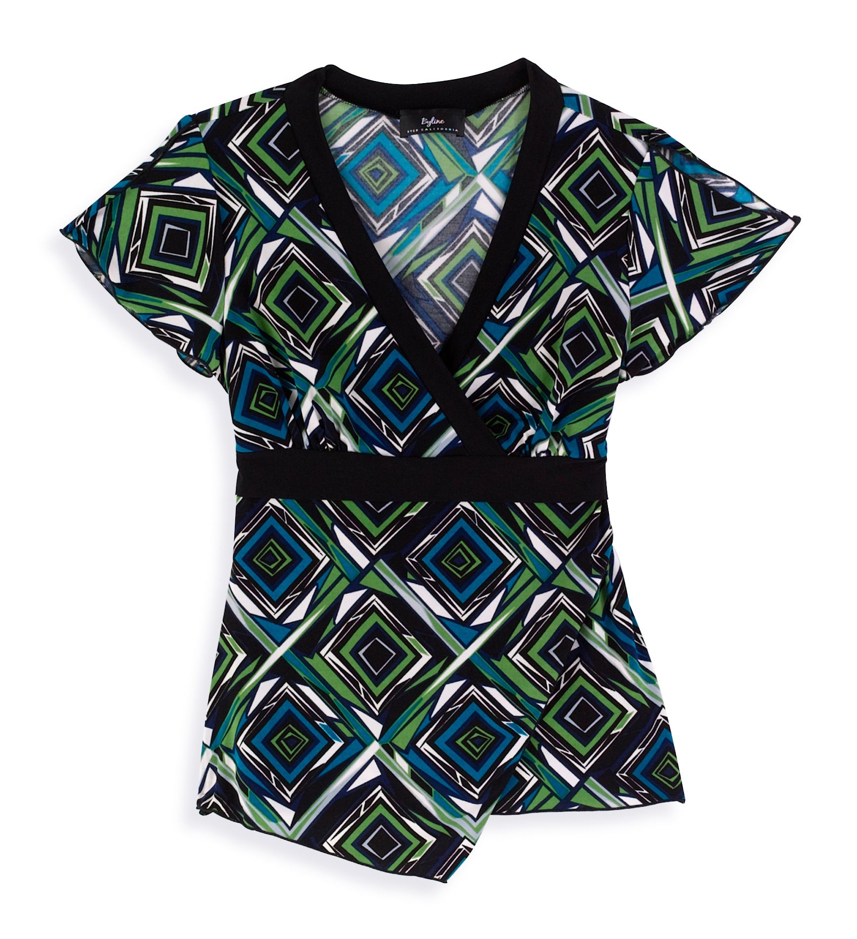 Byline Print Flutter Sleeve Babydoll at Sears.com