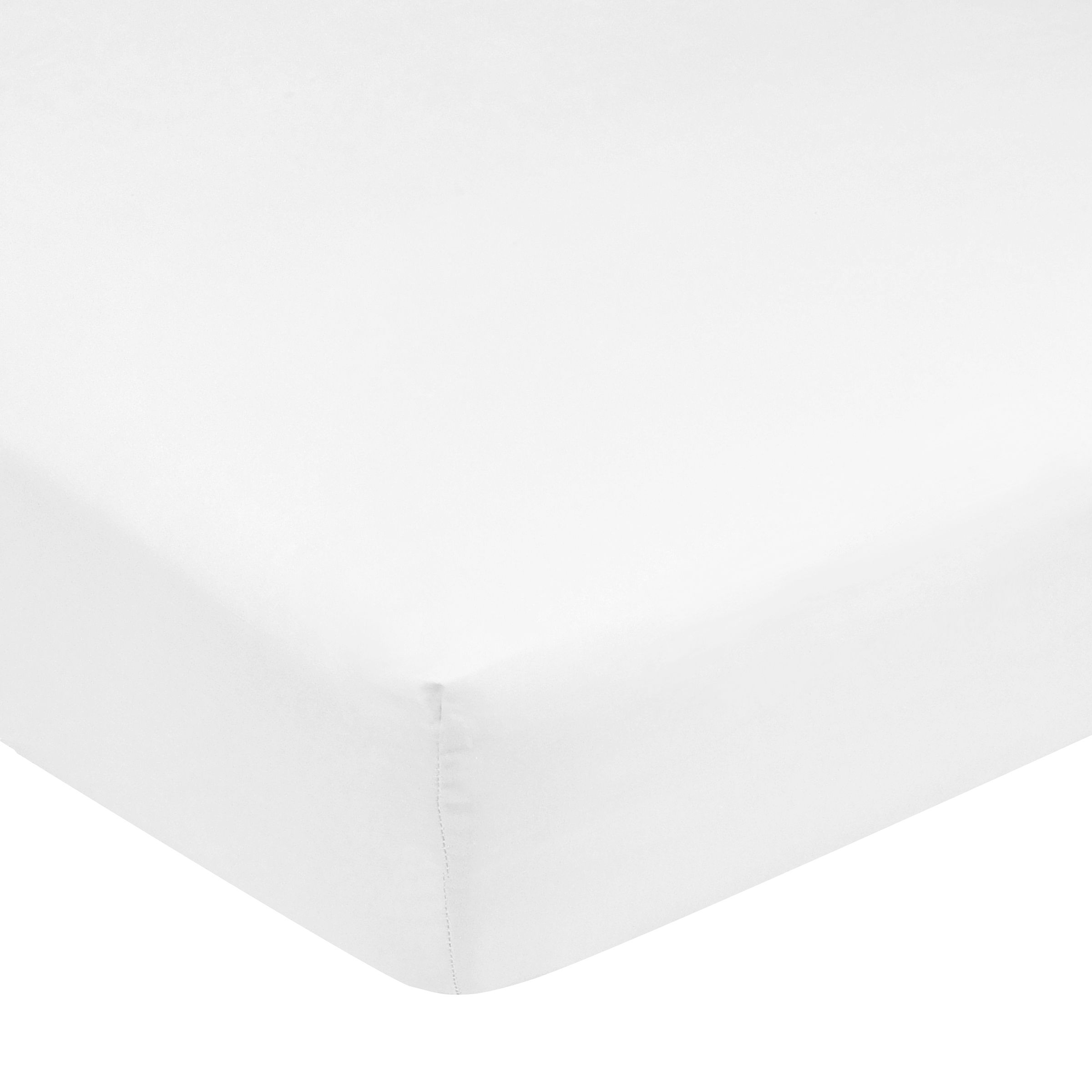 Carter's Carter's Easy-Fit Sateen Crib Fitted Sheet-White