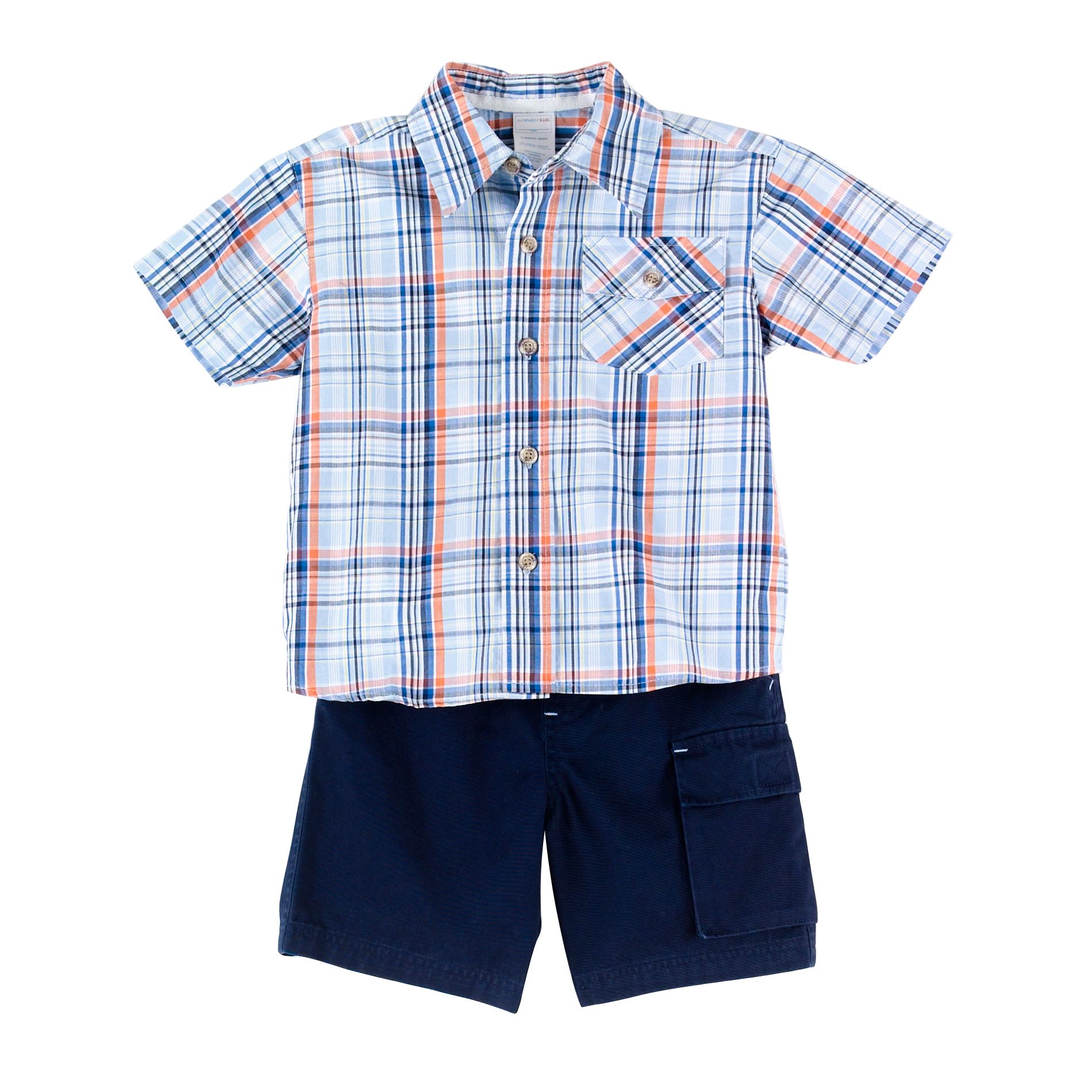 Infant & Toddler Boy&#39;s Twill Shorts Set