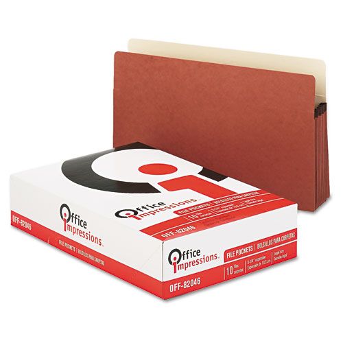 Office Impressions OFF82046 Redrope Expanding File Pockets