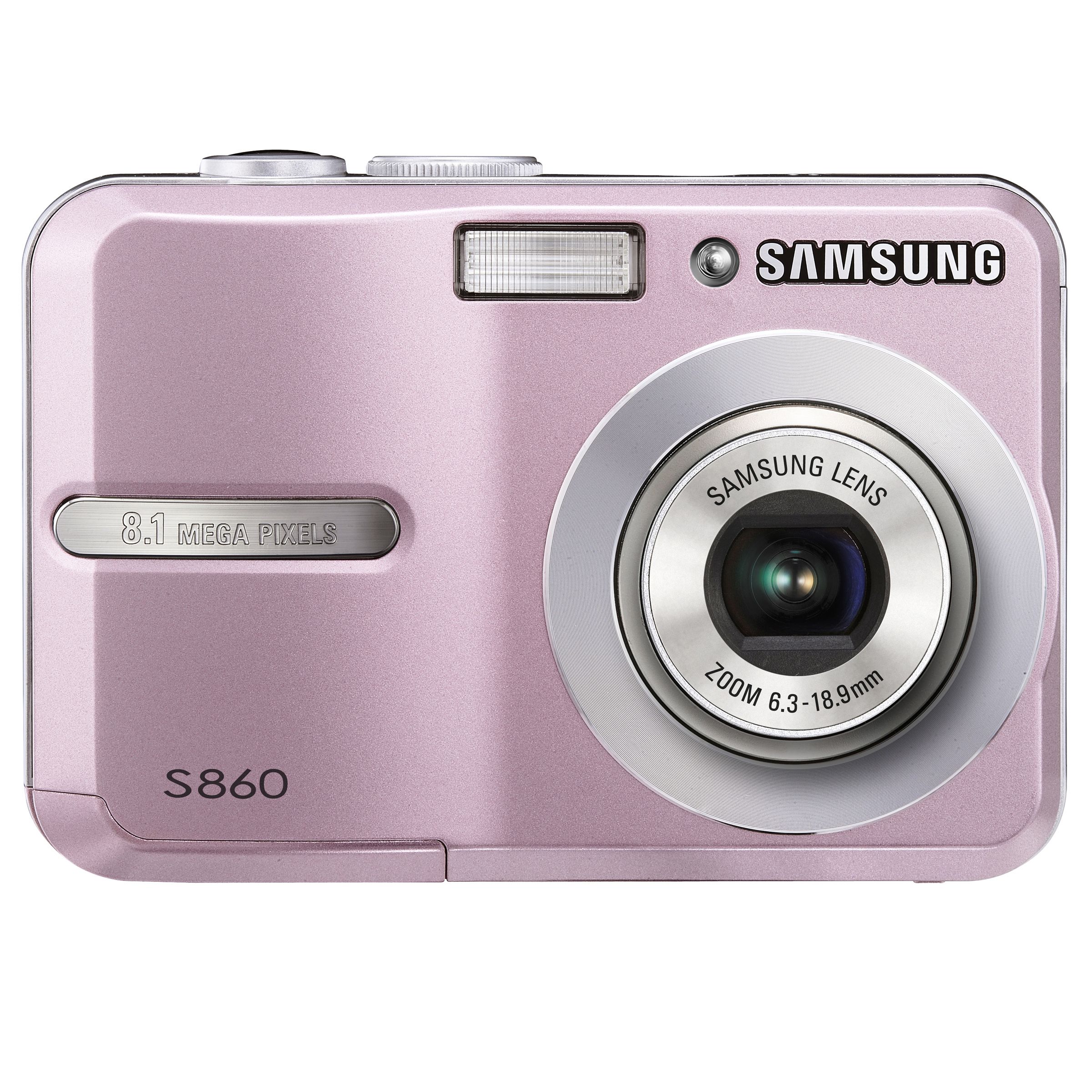 8.1MP Digital Camera with 3X Optical Zoom/3X Digital Zoom- Pink