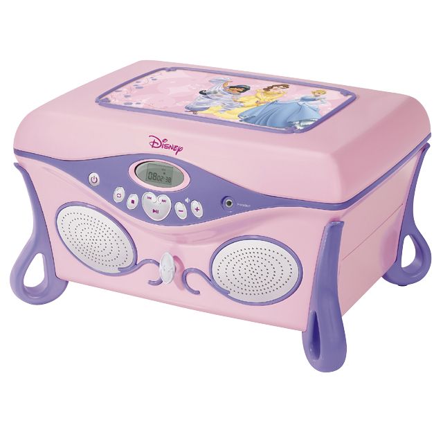 Disney Princess Portable CD Player/Jewelry Box, Princess Shop Your