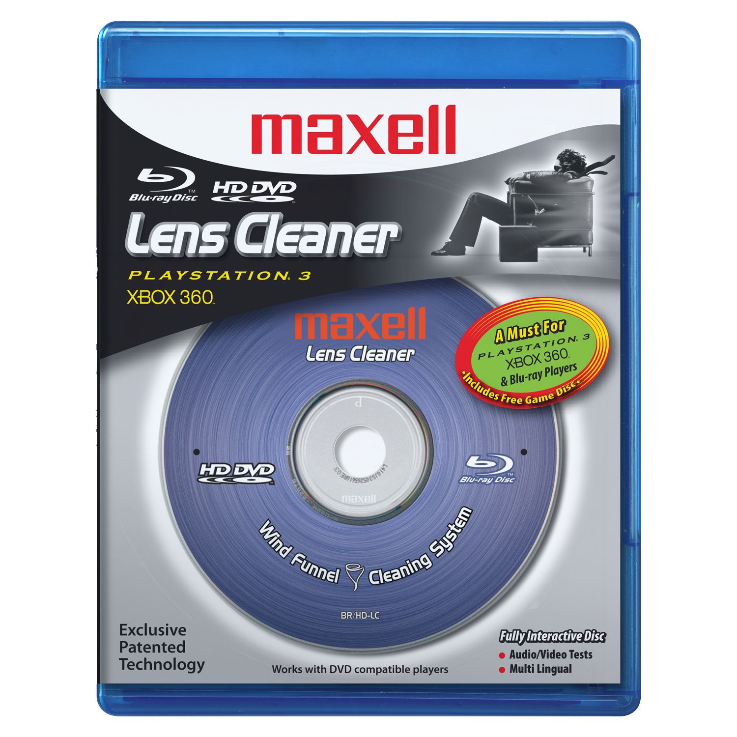 Maxell 190054 HD DVD & Blueray Disc Lens Cleaner Sears Outlet