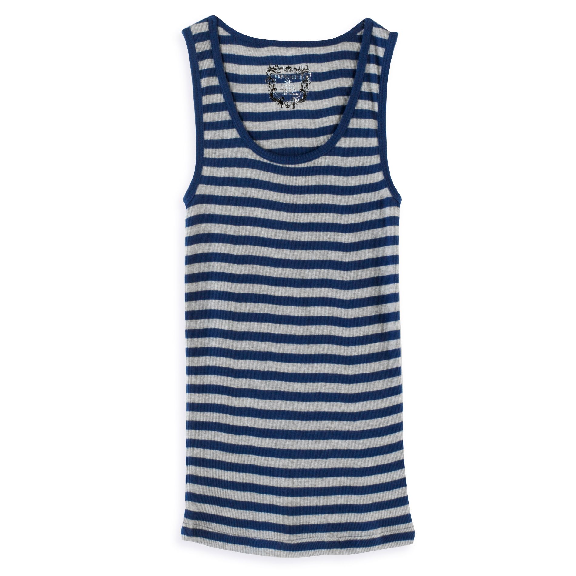 One Step Up Heather Gray Striped Tank Top at Sears.com