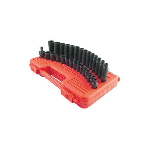 Sunex SOCKET SET, 3/8" DRIVE METRIC IMPACT SET 29 PCS at Sears.com