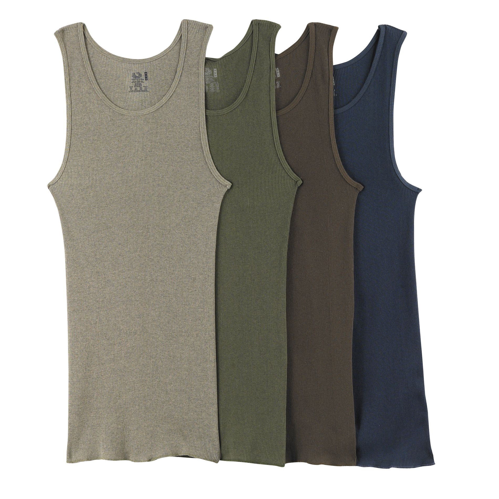 Fruit of the Loom Men's 4-Pack Assorted A-Shirts at Kmart.com