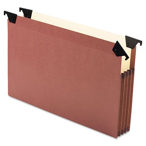 File Pocket with Swing Hooks, Redrope, 5/Box