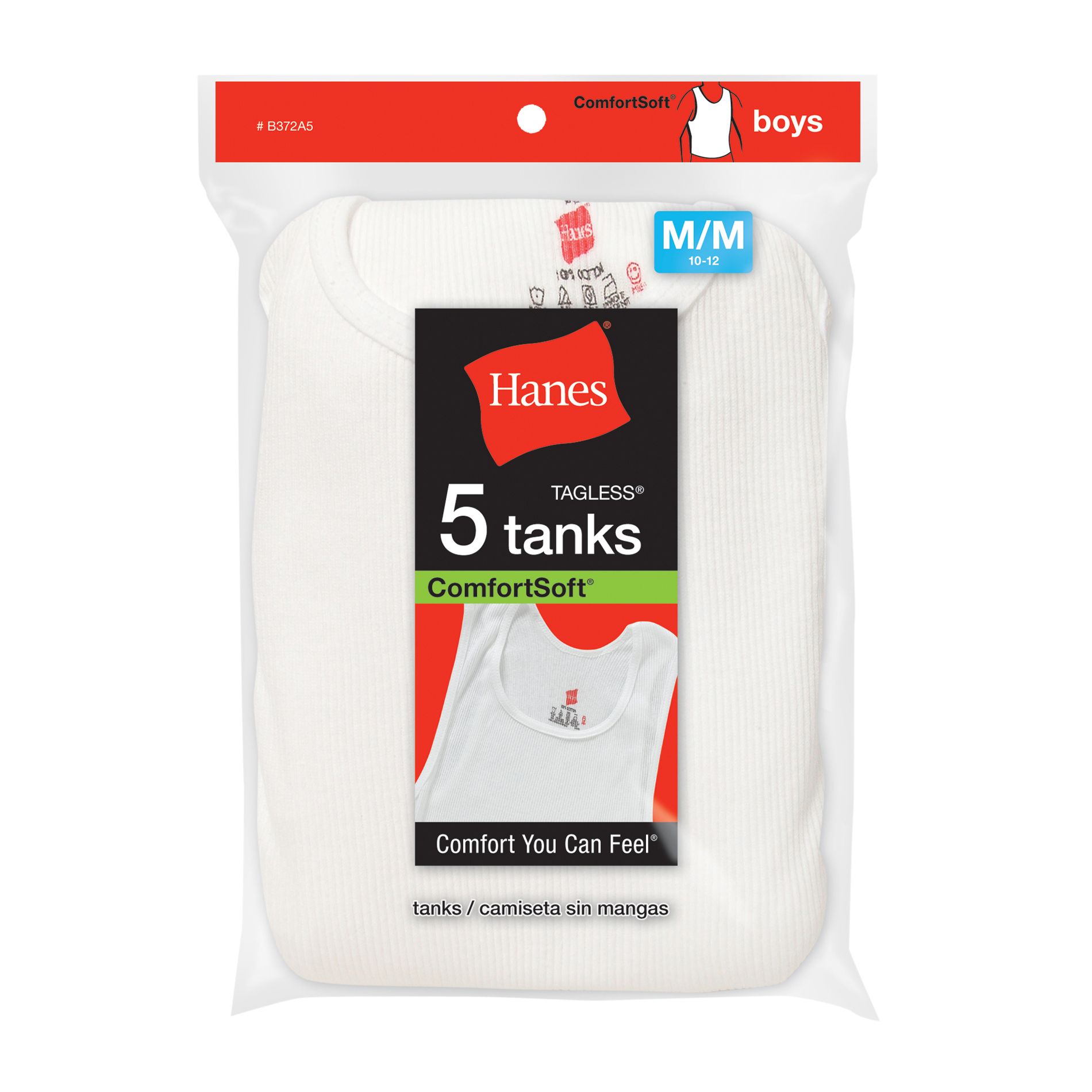 Boy's A-Shirt White 5 Pack