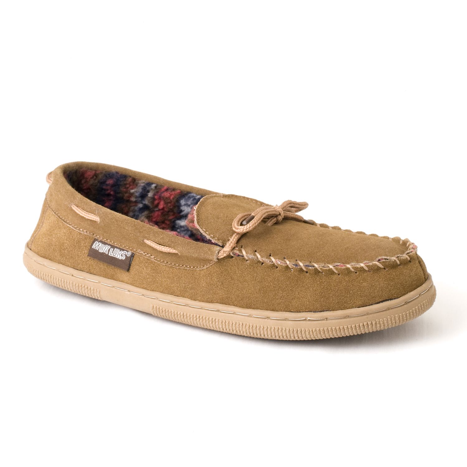MUK LUKS® Men's Printed Berber Suede Moccasin at Sears.com