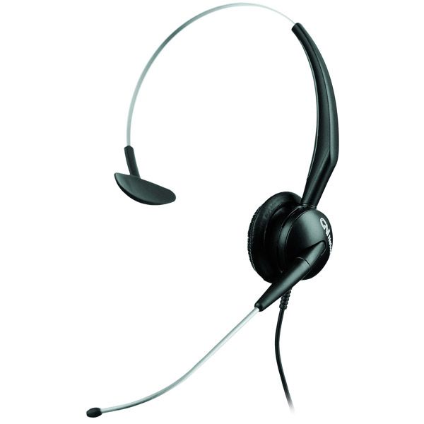 Jabra Over-The-Head Corded Headset - Monaural Black