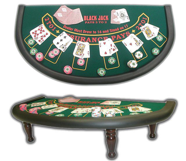 Trademark Poker Black Jack Table