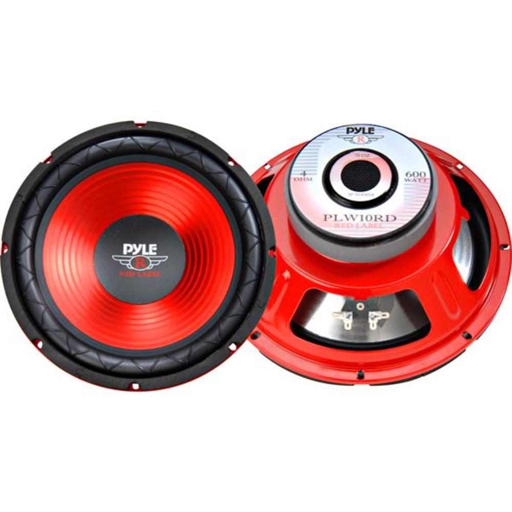 Pyle PLW-10RD 10" Red Label Series High Performance Subwoofer - 600W Max