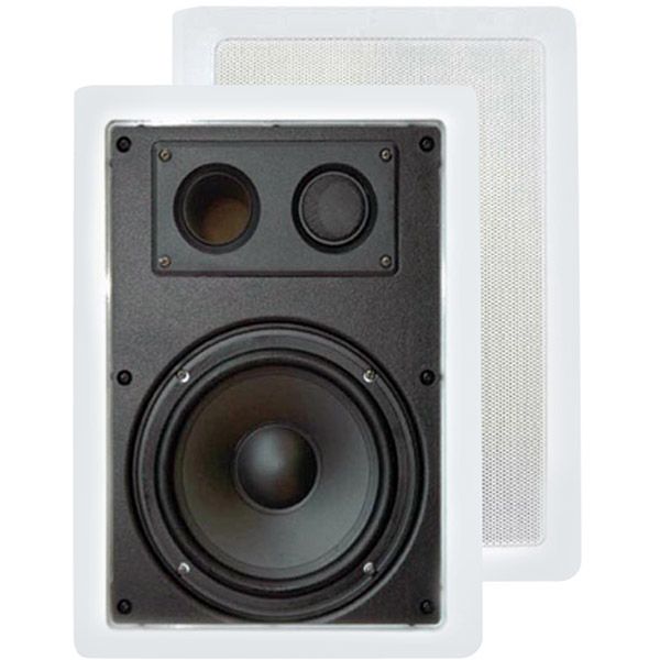 Pyle 5.25' 300-Watt 2-Way In-Wall Enclosed Speaker With Directional Tweeter
