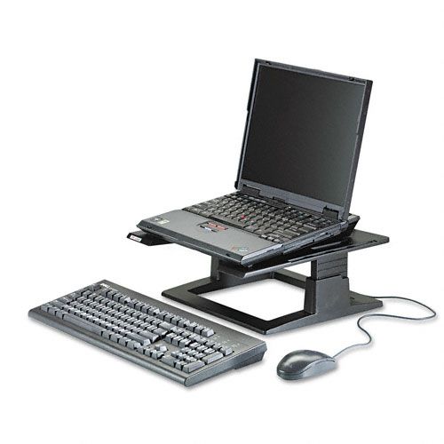 3M Adjustable Notebook Riser, Charcoal Gray
