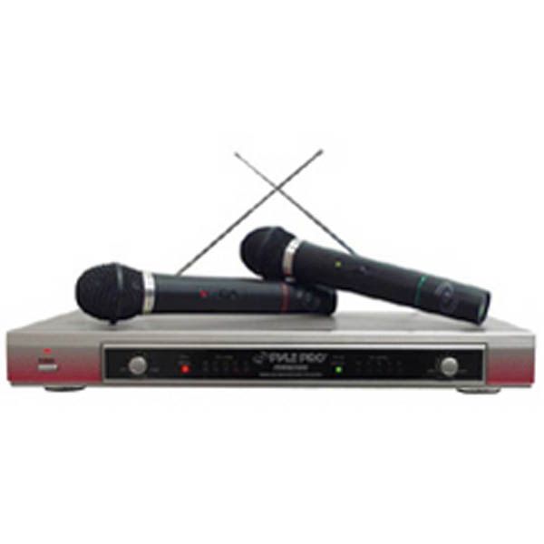 Pyle PDMW-2000 Dual-Channel Wireless Hand-Held Microphone System