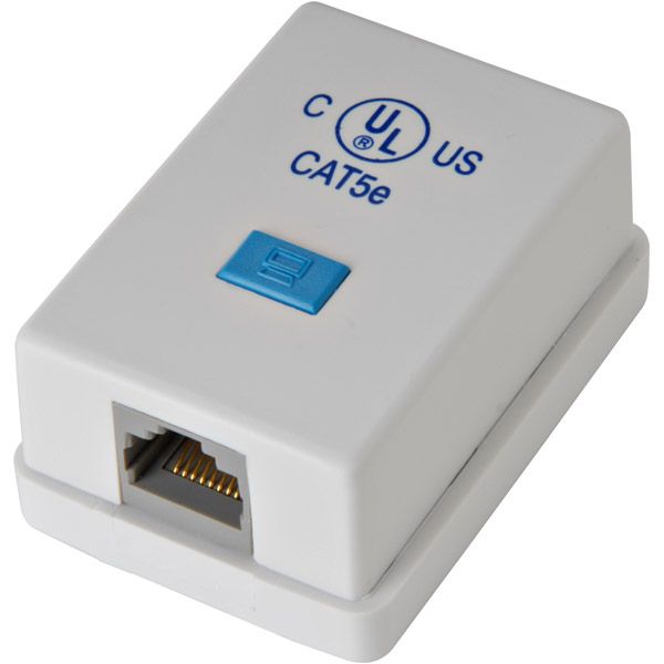 Steren CAT5e Surface Jack - 1-Port at Kmart.com