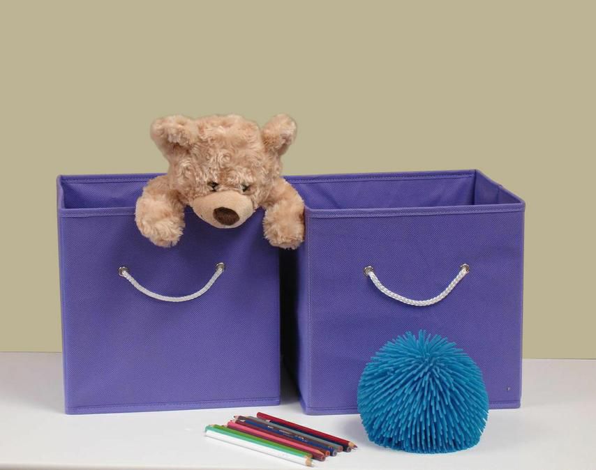 RiverRidge Home 2 Pc Folding Storage Bin Set - Purple at Kmart.com