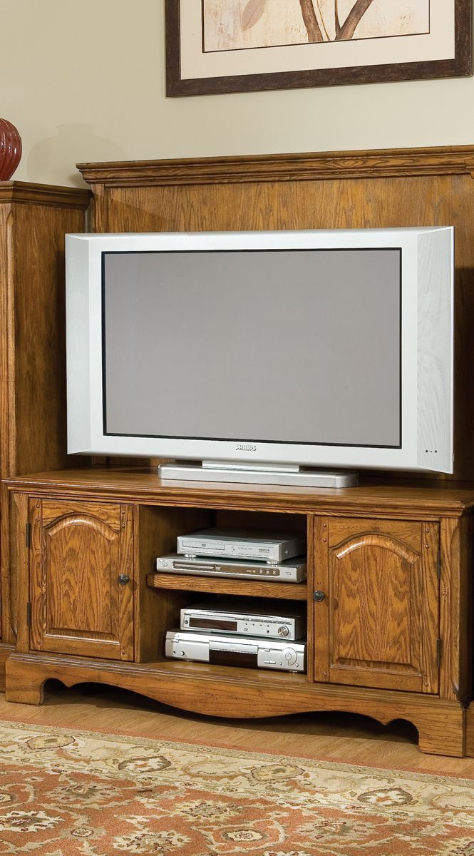 Home Styles Country Casual 2 PC Entertainment Unit - Oak Finish