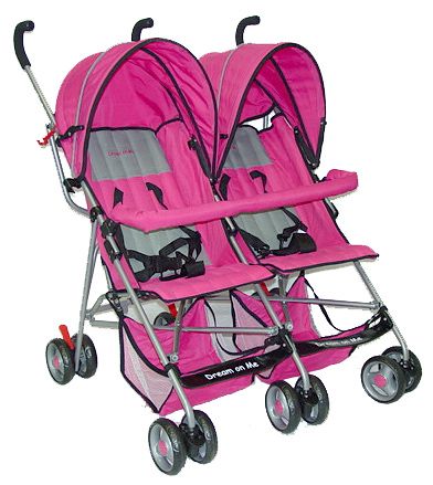 Dream On Me Side By Side, Twin Baby Stroller, Pink at Sears.com