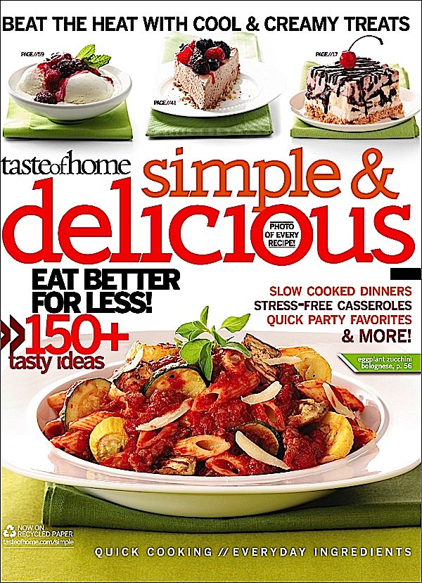 Taste of Home Simple & Delicious Magazine at Kmart.com