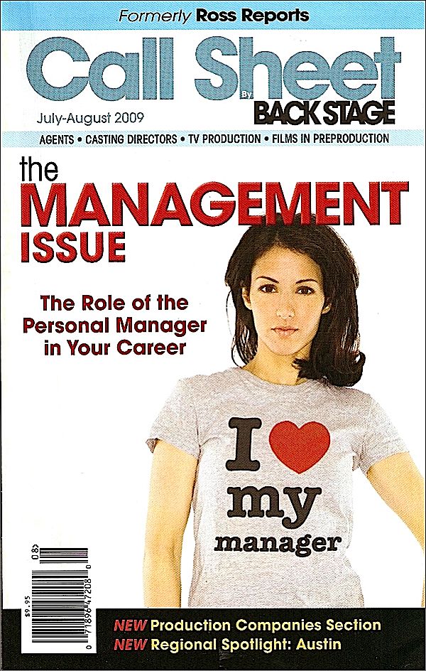 Call Sheet by Backstage Magazine at Kmart.com