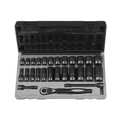 Grey Pneumatic 27 Piece 3/8" Drive Standard and Deep Fractional 6 Point Duo-Socketâ„¢ Set at Sears.com