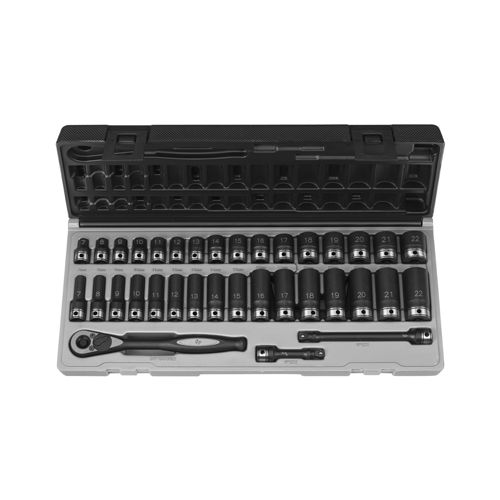 Grey Pneumatic 35 Piece 3/8" Drive Standard and Deep Metric 6 Point Duo-Socketâ„¢ Set at Sears.com
