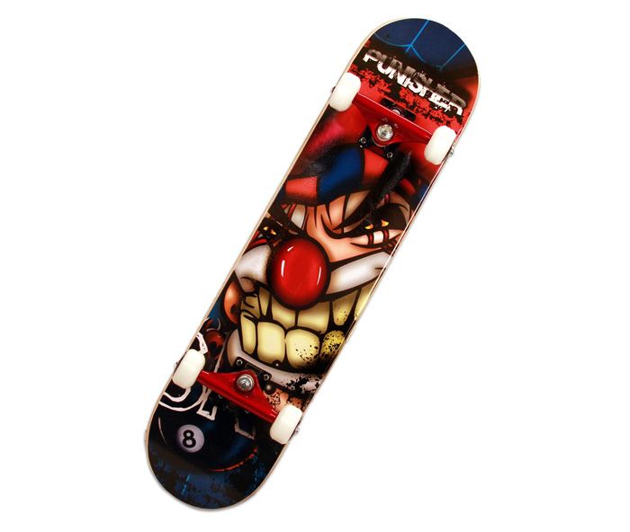 Punisher Jester 31-Inch Double Kicktail Pro Skateboard at Kmart.com