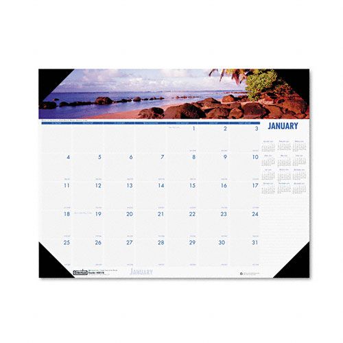 Photographic Monthly Desk Pad Calendar