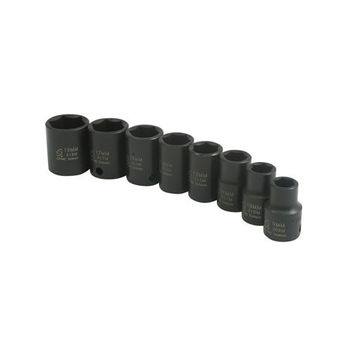 Sunex 8 Piece 3/8" Drive 6 Point Standard Metric Impact Socket Set at Sears.com