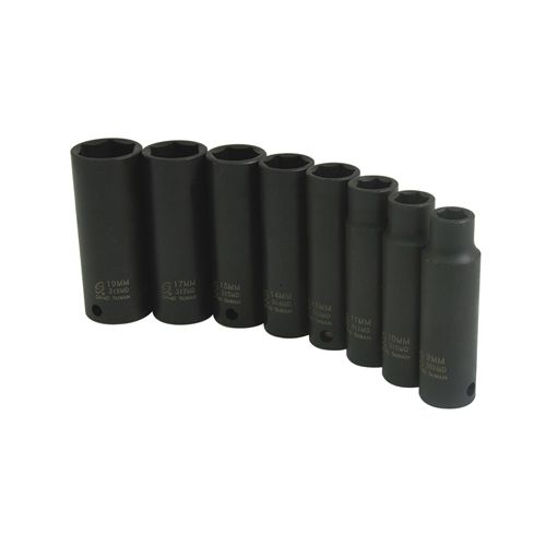 Sunex 8 Piece 3/8" Drive 6 Point Metric Deep Impact Socket Set at Sears.com
