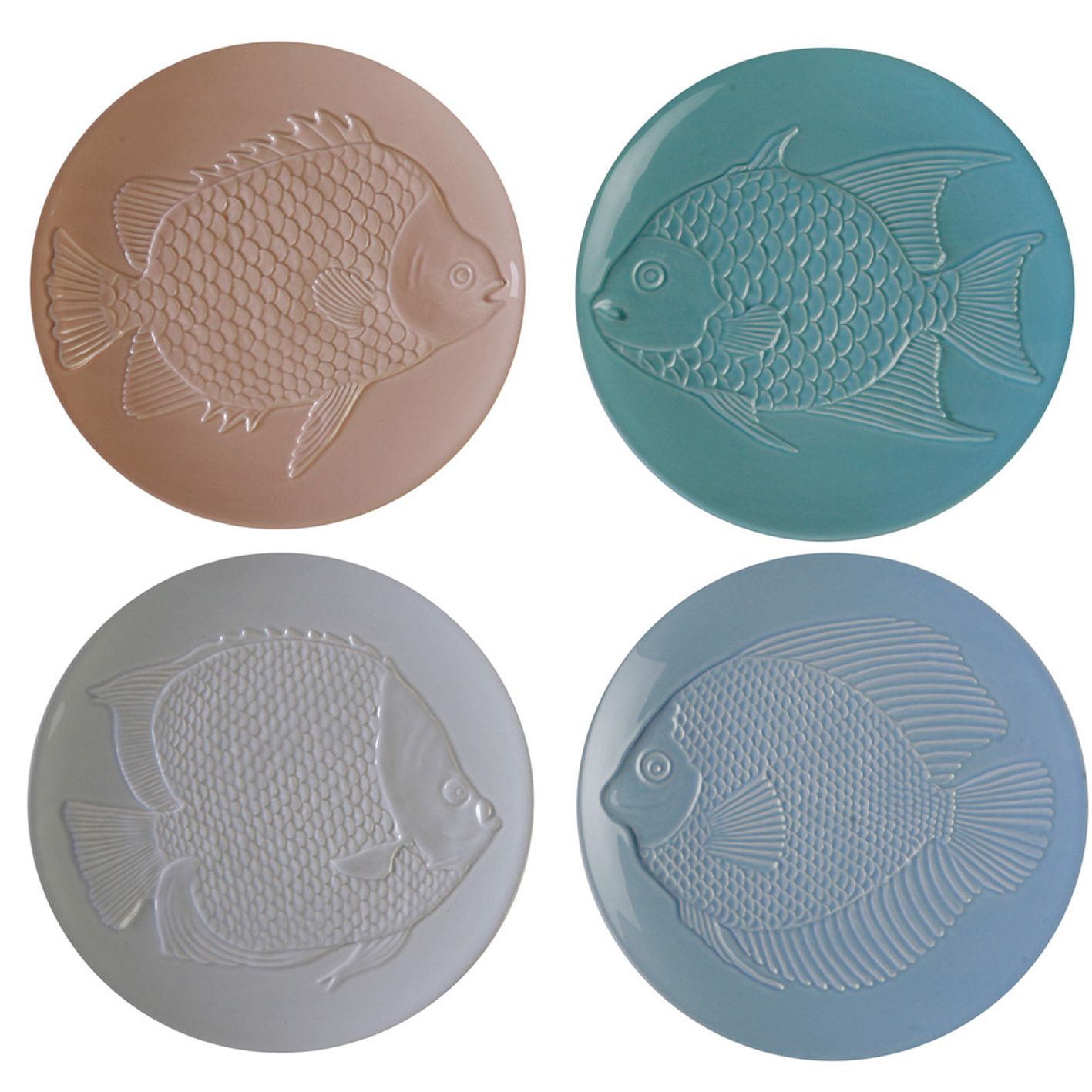 Fish Tales 12pc dessert plate set