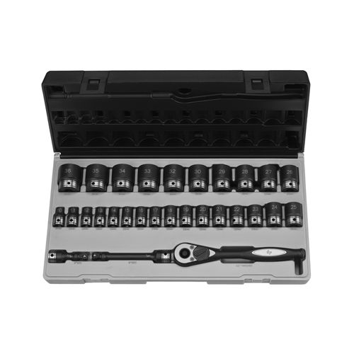 Grey Pneumatic 29 Piece 1/2" Drive Metric 6 Point Duo-Socketâ„¢ Set at Sears.com