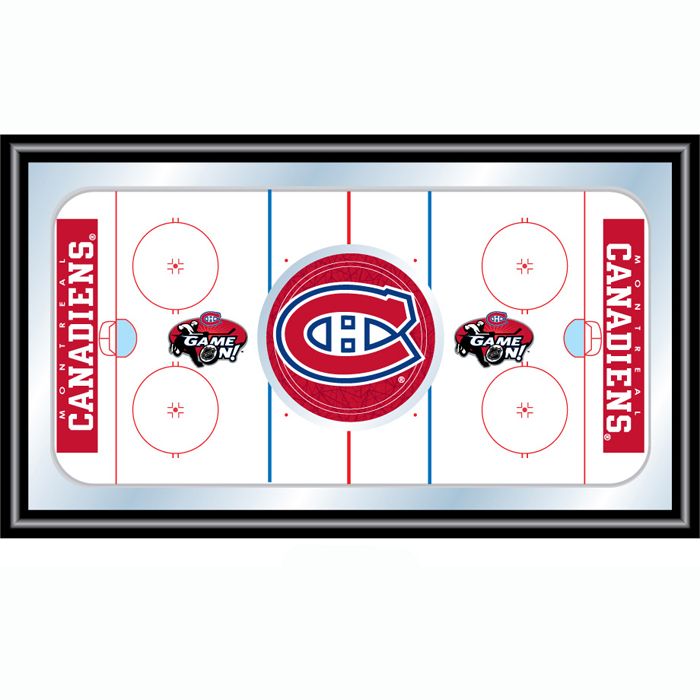 NHL Montreal Canadiens Framed Hockey Rink Mirror