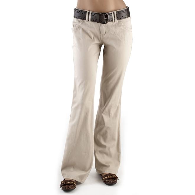 Bebop Juniors' Brown Belted Khaki Pants