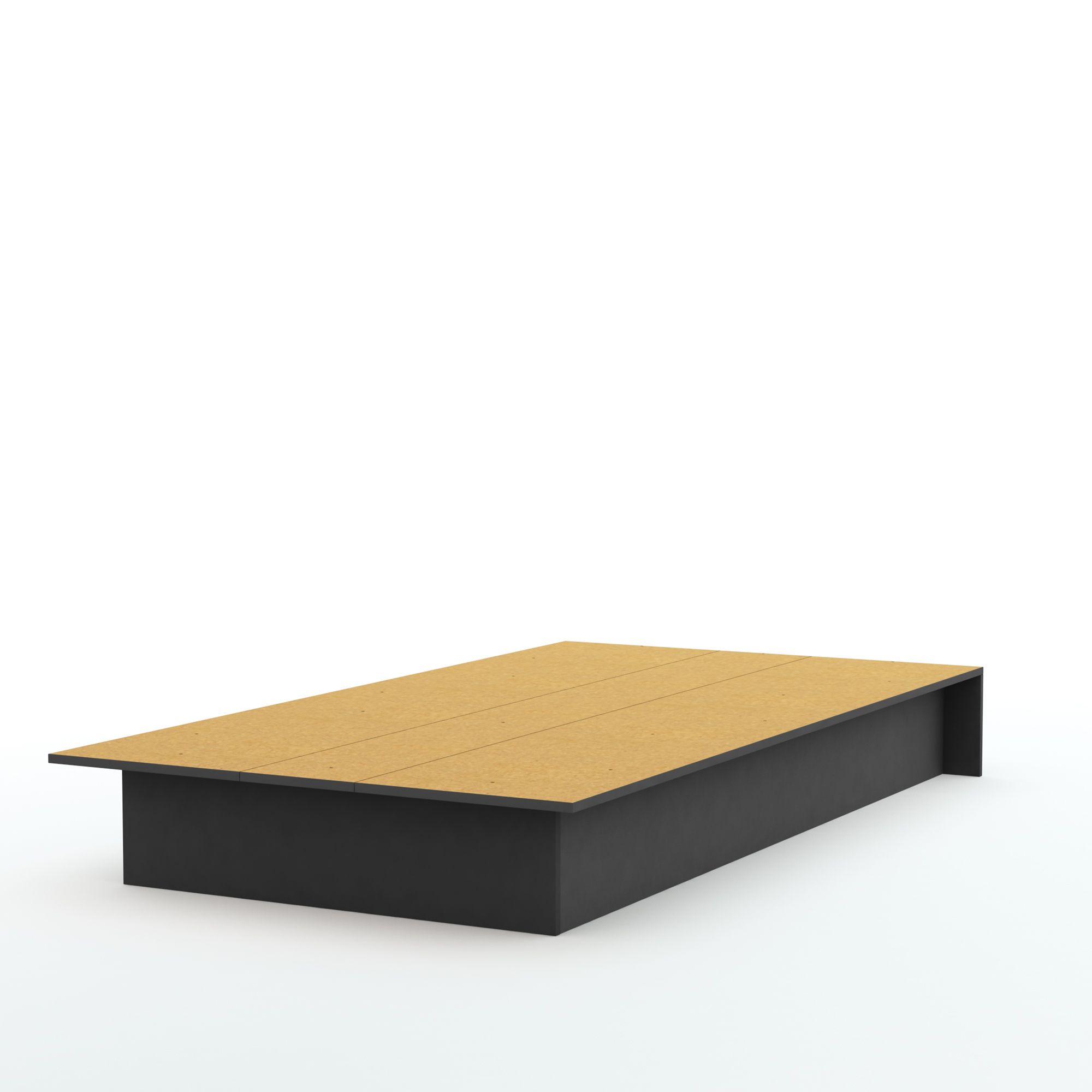 South Shore Essentials Twin Platform Bed - Black at Kmart.com