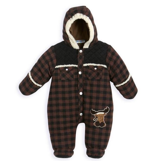 Bebe D'Amour Infant Boy's Buffalo Plaid Pram Suit