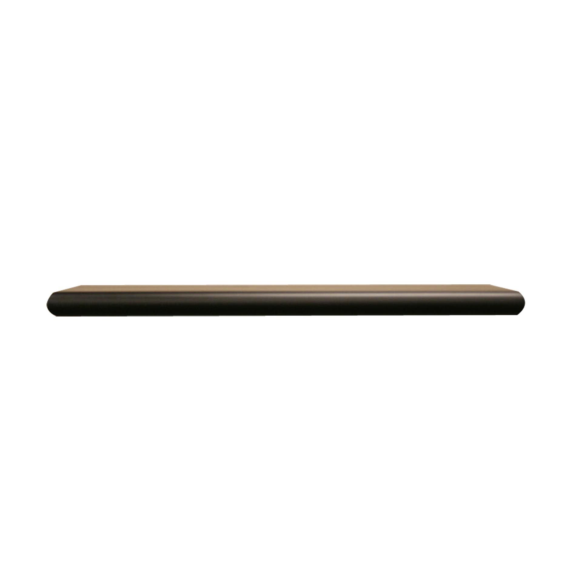 InPlace 1.25"H x 36"W x 8"D Beveled Bracktless Shelf - Black at Kmart.com