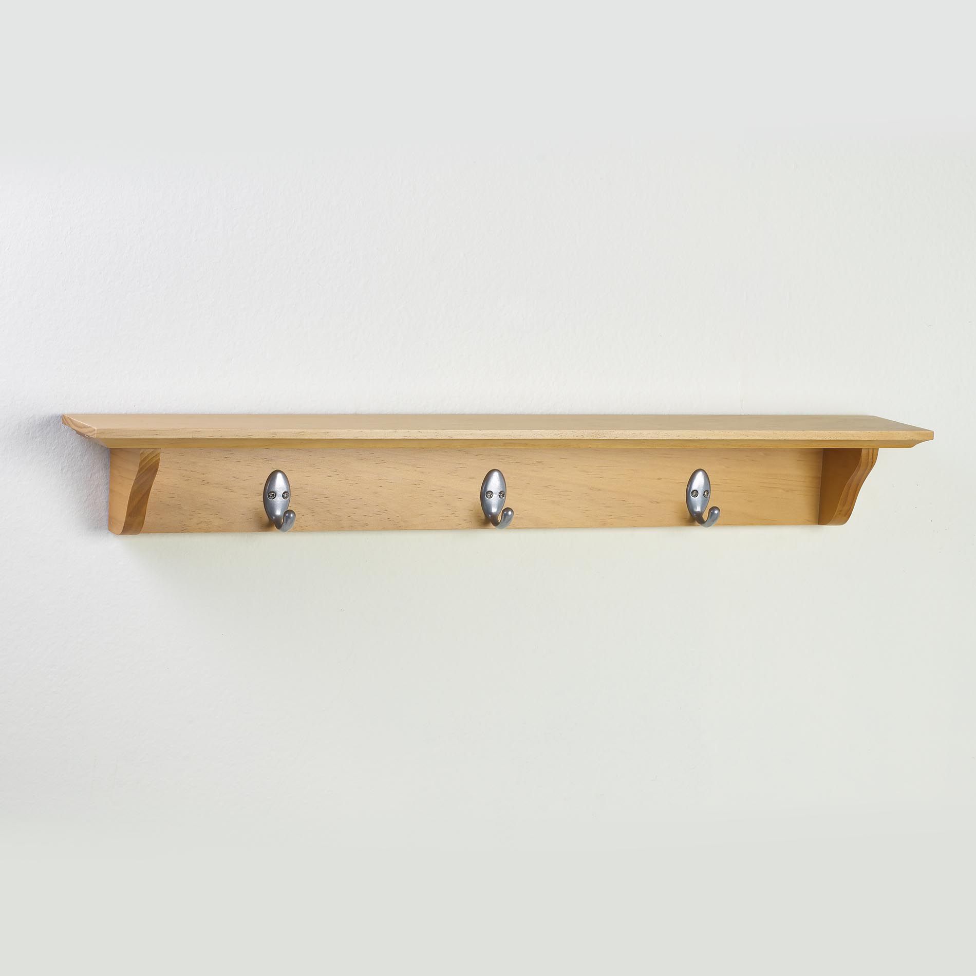 InPlace Yorkshire 30"W Hook Shelf - Oak at Kmart.com