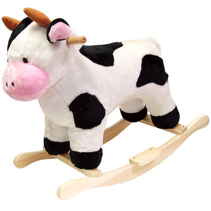 HAPPY TRAILS Cow Plush Rocking Animal at mygofer.com