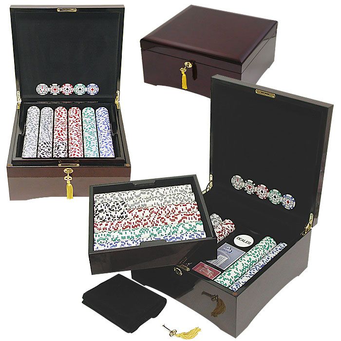Trademark Poker 750 HIGH ROLLER Poker Chip Set w/Polished Laquer Finish Case at Kmart.com