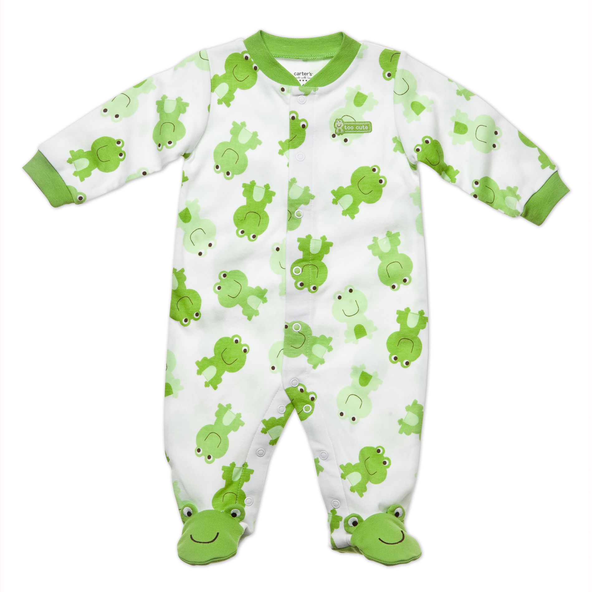Carter's Newborn Unisex Frog Footed Sleep & Play