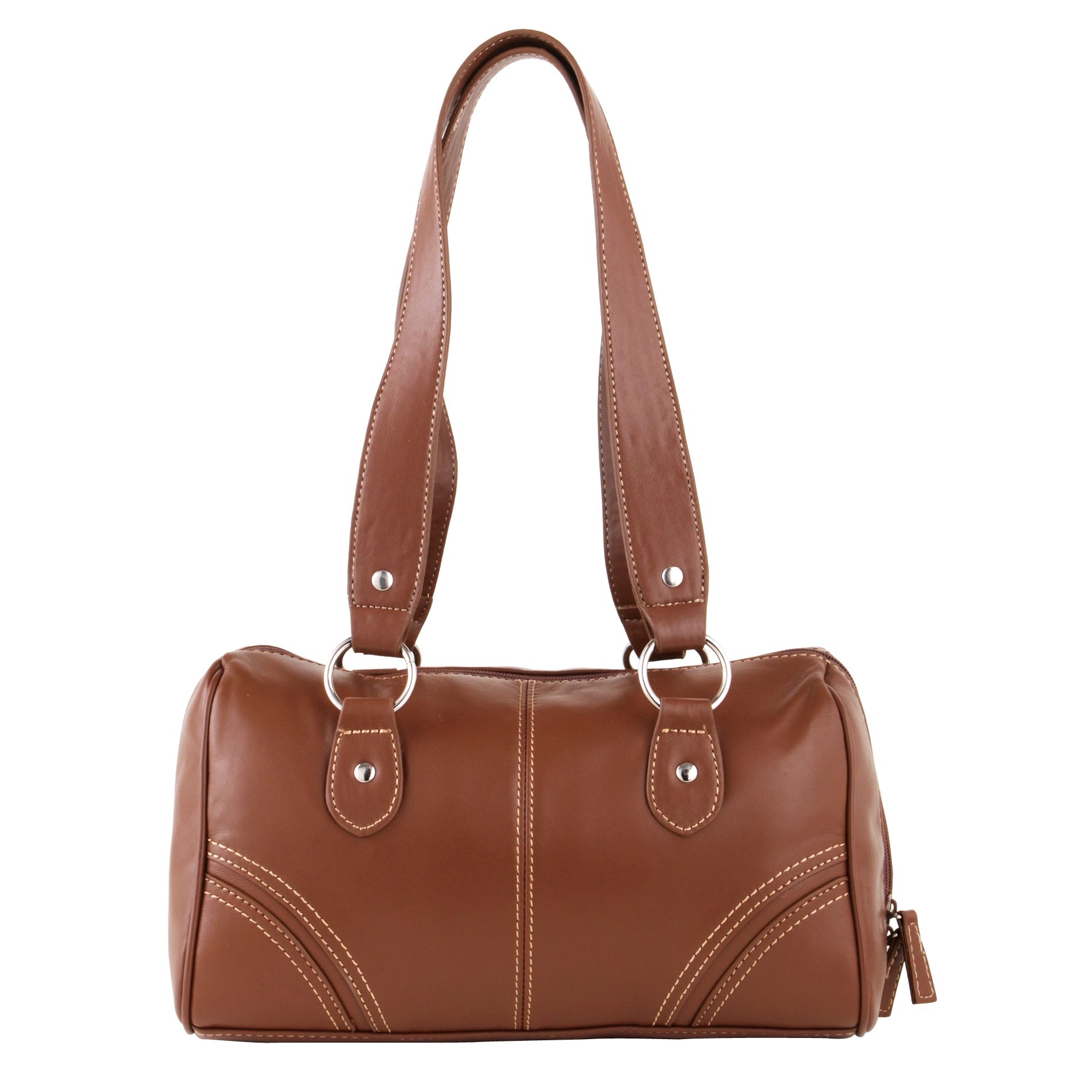 Bennington Satchel Handbag with Zip Around & Circle
