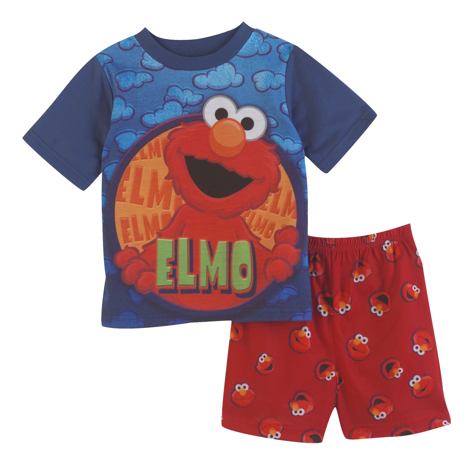 Sesame Street Toddler Boy's Elmo In Clouds Pajama Set
