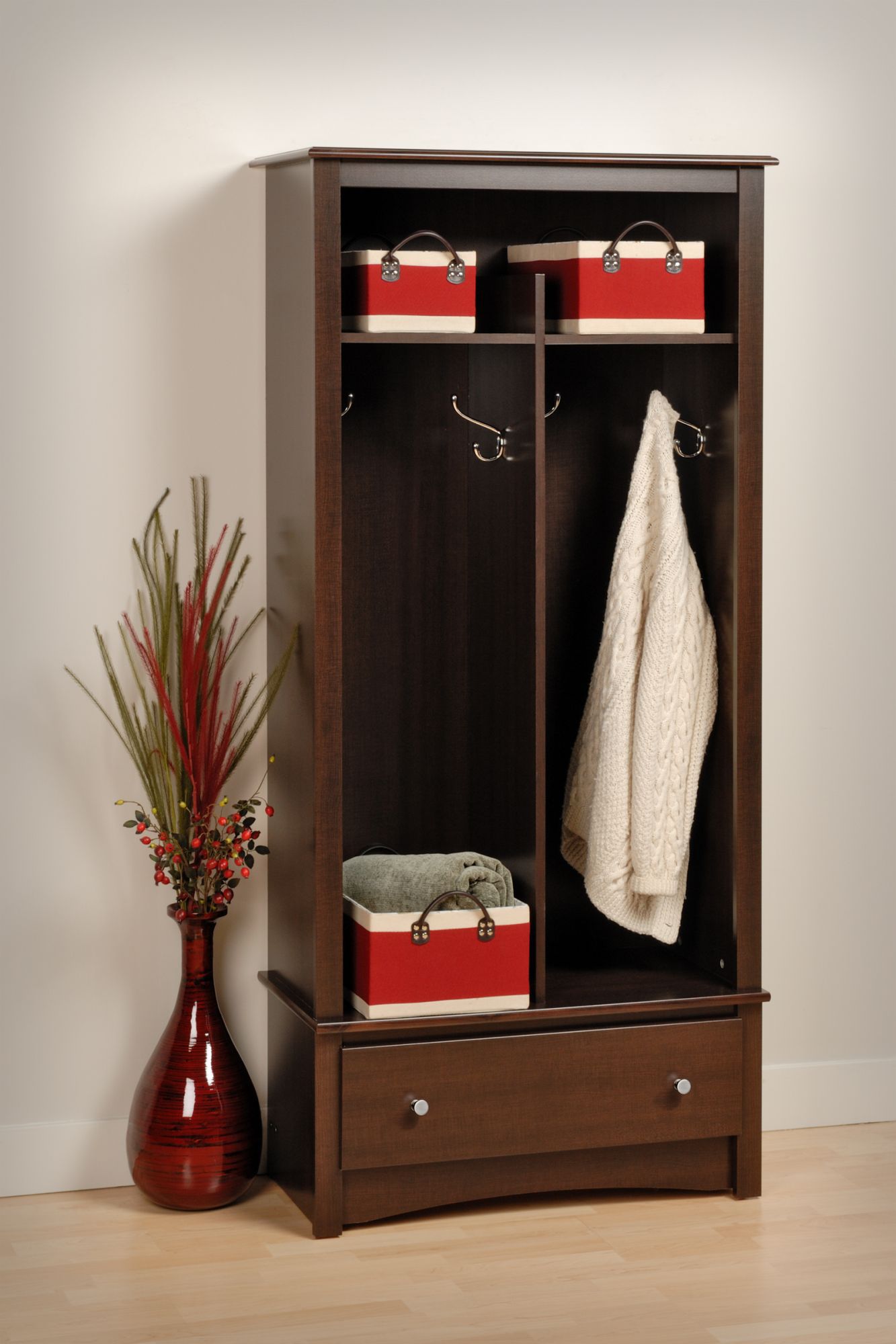 Prepac Espresso Entryway Organizer - Furniture & Mattresses 