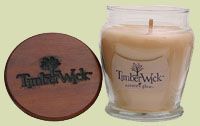 TimberWick Nature&#39;s Glow Scented Soy Candle - Vanilla Brulee
