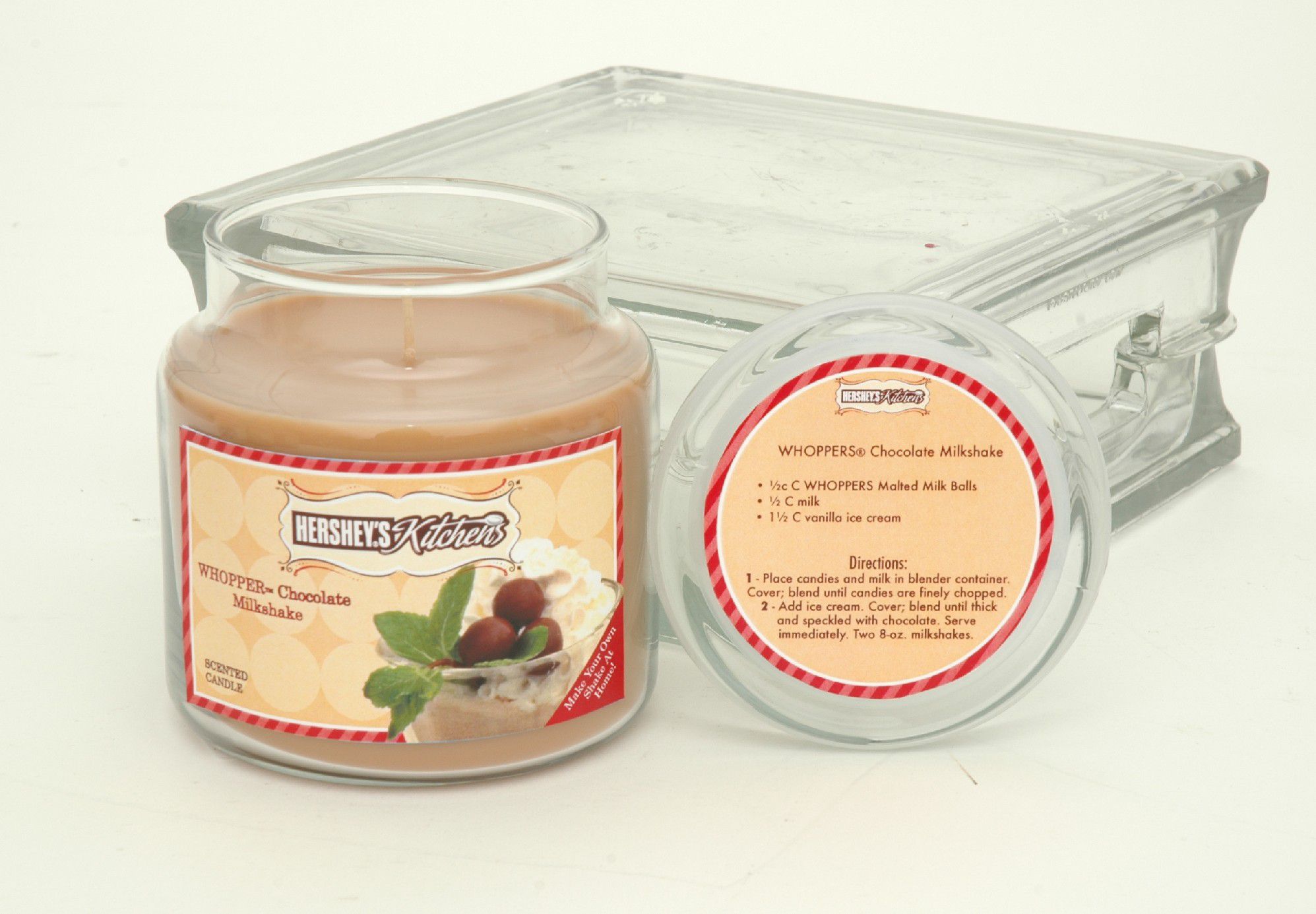 Hershey&#39;s Kitchen Scented Soy Candle - Whoppers Chocolate Milkshake