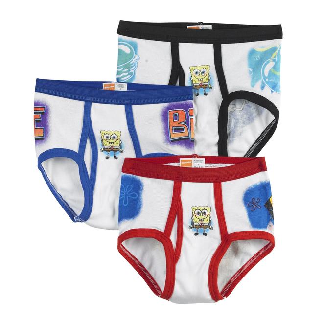Fruit of the Loom Spongebob Funpals Boy's Underwear 3 Pack