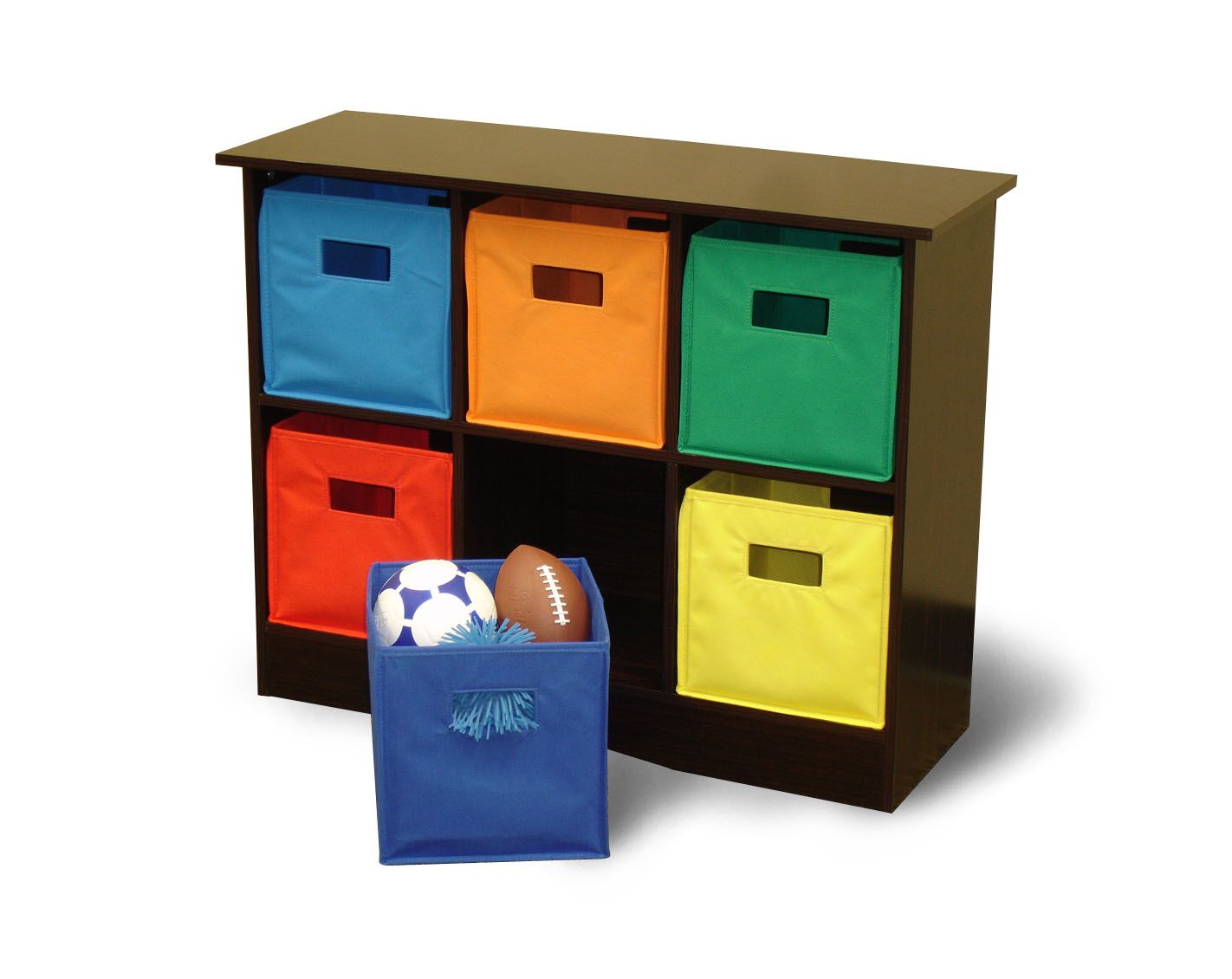 RiverRidge Home 6 BIN STORAGE CABINET - ESPRESSO at Kmart.com