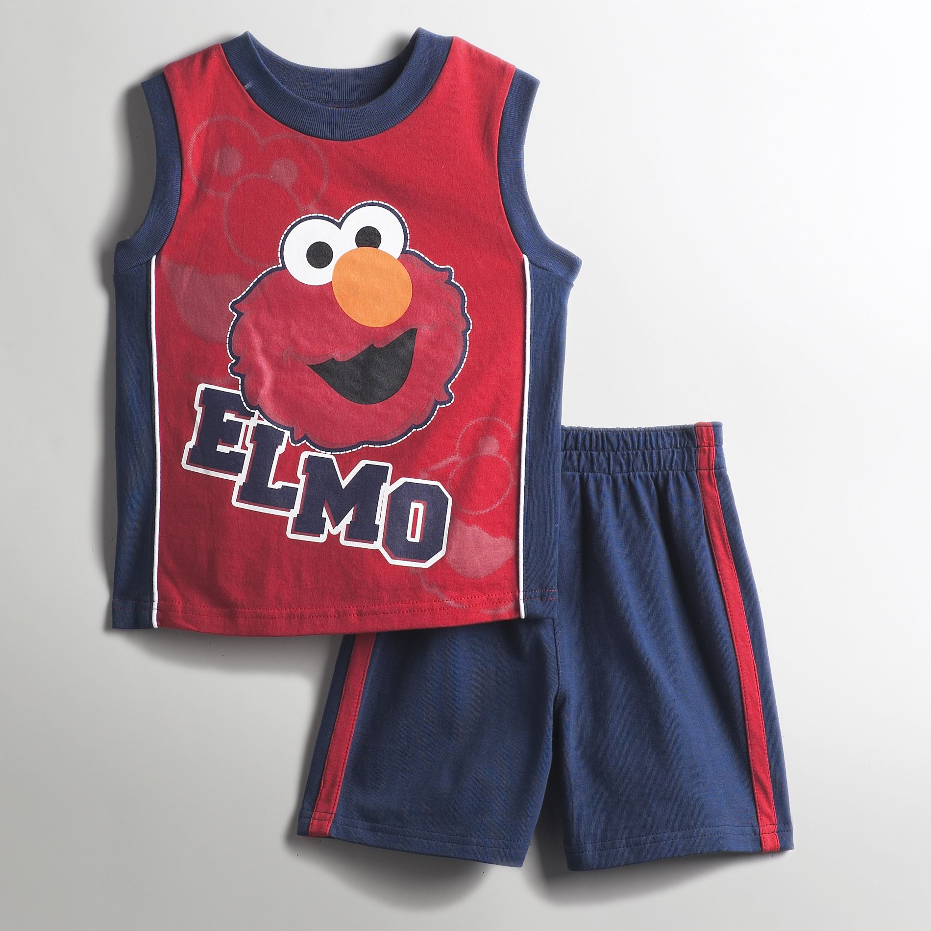 Sesame Street Toddler Boy's Elmo Sleeveless Top & Shorts Set